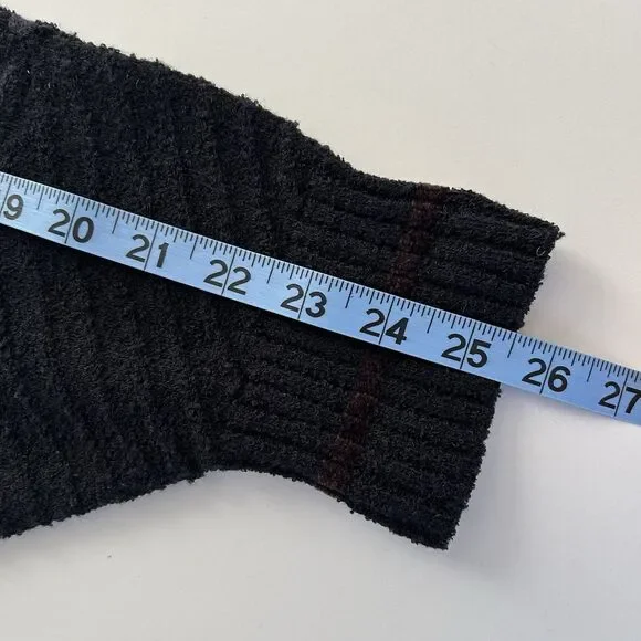 Vtg 90s Saxony Collection Leather Patchwork 3D Sweater Abstract Pattern Sz 1XB